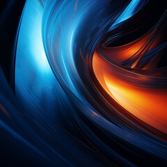 
Blue Orange Light Streaks
