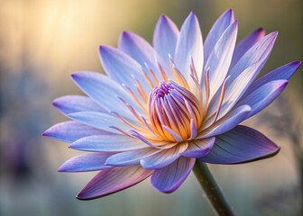 Elegant Purple Flower Petals in Morning Light