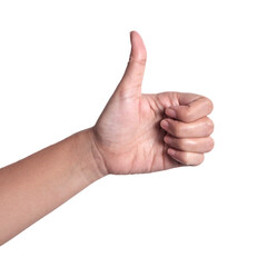 hand showing thumbs up