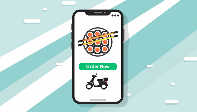 mobile phone with social media icons