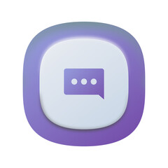 Vector Chat Icon for Mobile and Web Applications
