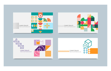 Vector illustration. Abstract modern flat style background. Design new elements and Memphis pattern. Design for horizontal wallpapers, flyer, coupon, voucher, leaflet