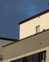 section facade of a new modern building