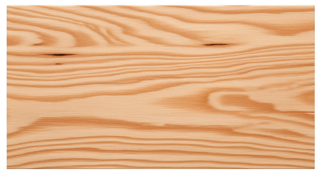 Natural light brown wood texture with visible grain isolated on transparent background