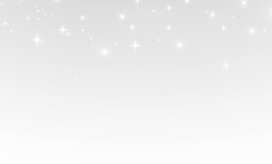 Golden Stardust Glow with Twinkling Particles on Transparent Background