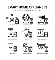 Smart Home Devices Icon Set