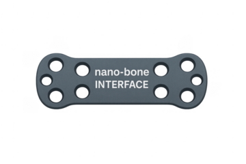 Nano-bone interface medical implant plate concept