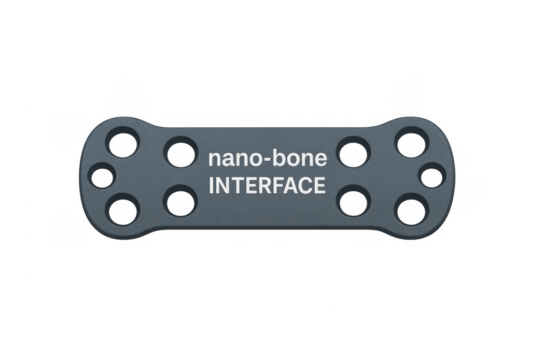 Nano-bone interface medical implant plate concept