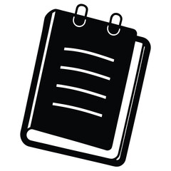 planner on white background