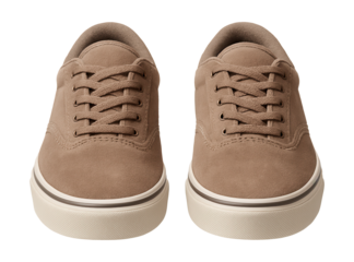 Low-top suede skate shoes featuring a vulcanized sole and padded collar.