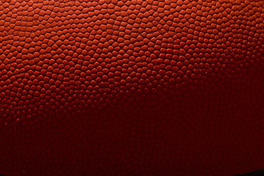Close-up of textured surface of basketball