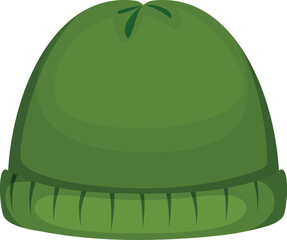 Fototapeta premium A green hat with a green stem