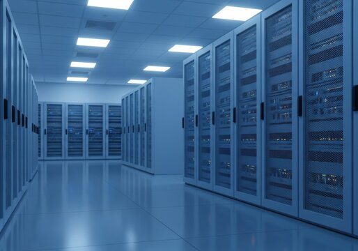 Server Room - A Glimpse into the Heart of Data.