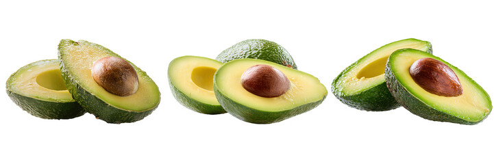 Fresh Avocado Slices Displaying Rich Color and Creamy Texture for Culinary Use
