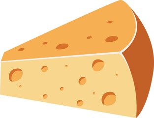 Cartoon Cheese Illustration