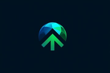 Abstract sphere logo representing growth and progress
