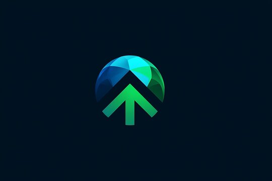 Abstract sphere logo representing growth and progress