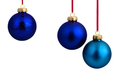 blue christmas balls