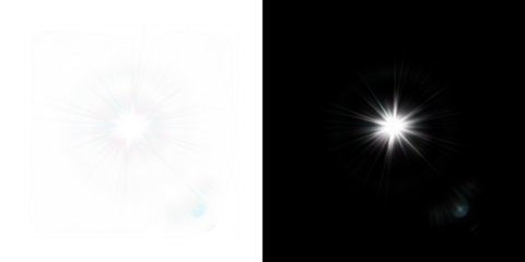 High-quality sunlight flare PNG overlay, transparent radiant light burst