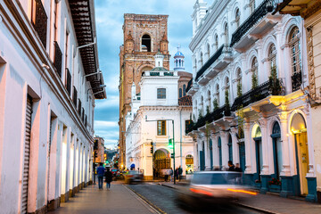 views of cuenca old town in ecuador