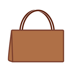Minimalist logo Shopping bag, vector for element