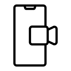 video call line icon