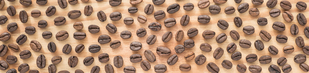 roasted coffee beans distributed evenly across the screen