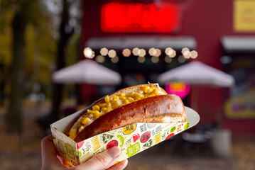 Hot Dog with with corn