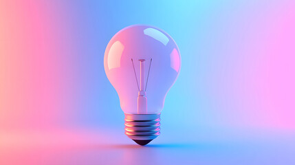 A glowing light bulb representing innovation and new ideas