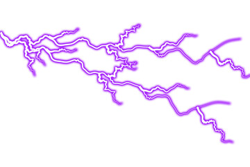 Blue Electric Storm Overlay Glowing Thunderbolt Effect