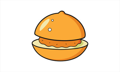 Burger Icon Illustration