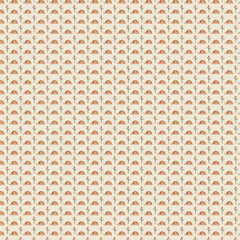 Seamless Abstract Pattern with Stylized Nature Elements in Earthy Tones