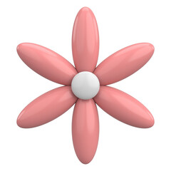 3D Illustration Of The Flower.