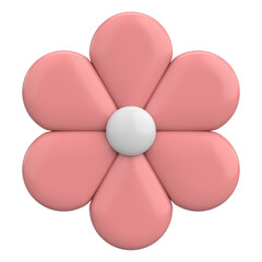3D Illustration Of The Flower.