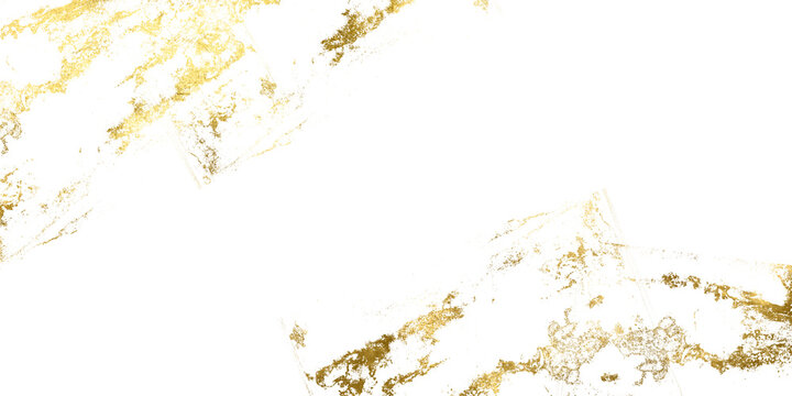 Watercolor gold. Golden foil pieces flake. Old gold texture with gold paper particles and gold flakes that shimmer. The gold foil borders the isolated PNG illustration background for holiday projects.