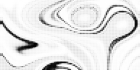 halftone curved line pattern. gradient halftone dots backgrounds vector eps10 © Dayat