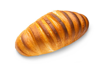 whole bread close-up on a white isolated background