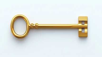 A golden key symbolizing access and opportunity.