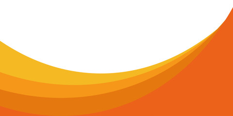 Abstract orange banner background. Graphic design banner pattern background template with dynamic curve shapes