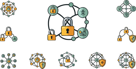 Secure Network Connection Data Protection with Interconnected Nodes and Cybersecurity
