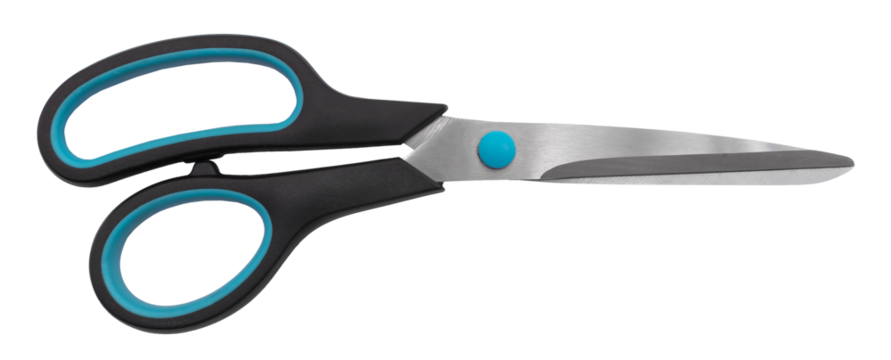 Stationery scissors on a white background for office work. Tailor's or seamstress's scissors - Powered by Adobe