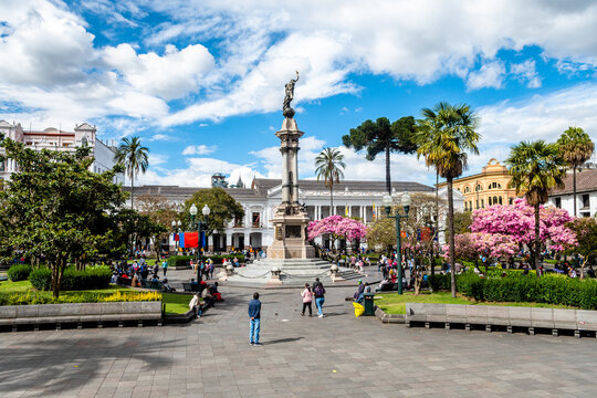 views of quito old town, ecuador