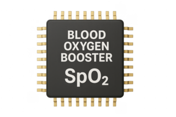 Blood oxygen booster spo2 chip technology concept