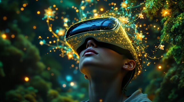 Experience virtual reality with nature's beauty and futuristic technology today