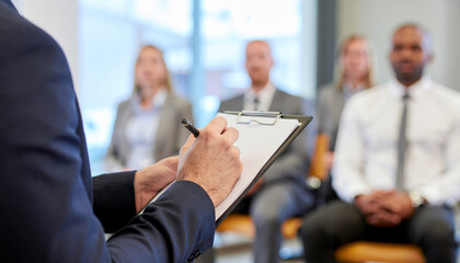 Strategic peace dialogue meeting with business professionals in formal attire focused on communication and teamwork