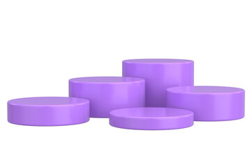 Modern Product Podium. 3D Backdrop. 3D illustration.