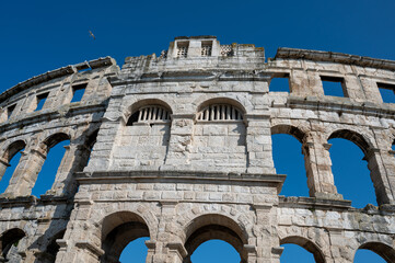 Fototapeta premium A part of the Amphitheater in Pula, Croatia