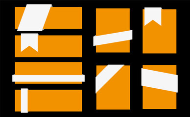 Zestaw pustych baner&oacute;w internetowych.