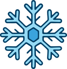 Snowflake Winter Icon Illustration
