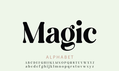 Divale Magical Demo Regular alphabet letters font for logo